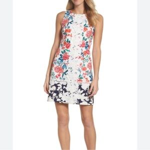 Eliza J Floral Shift Dress